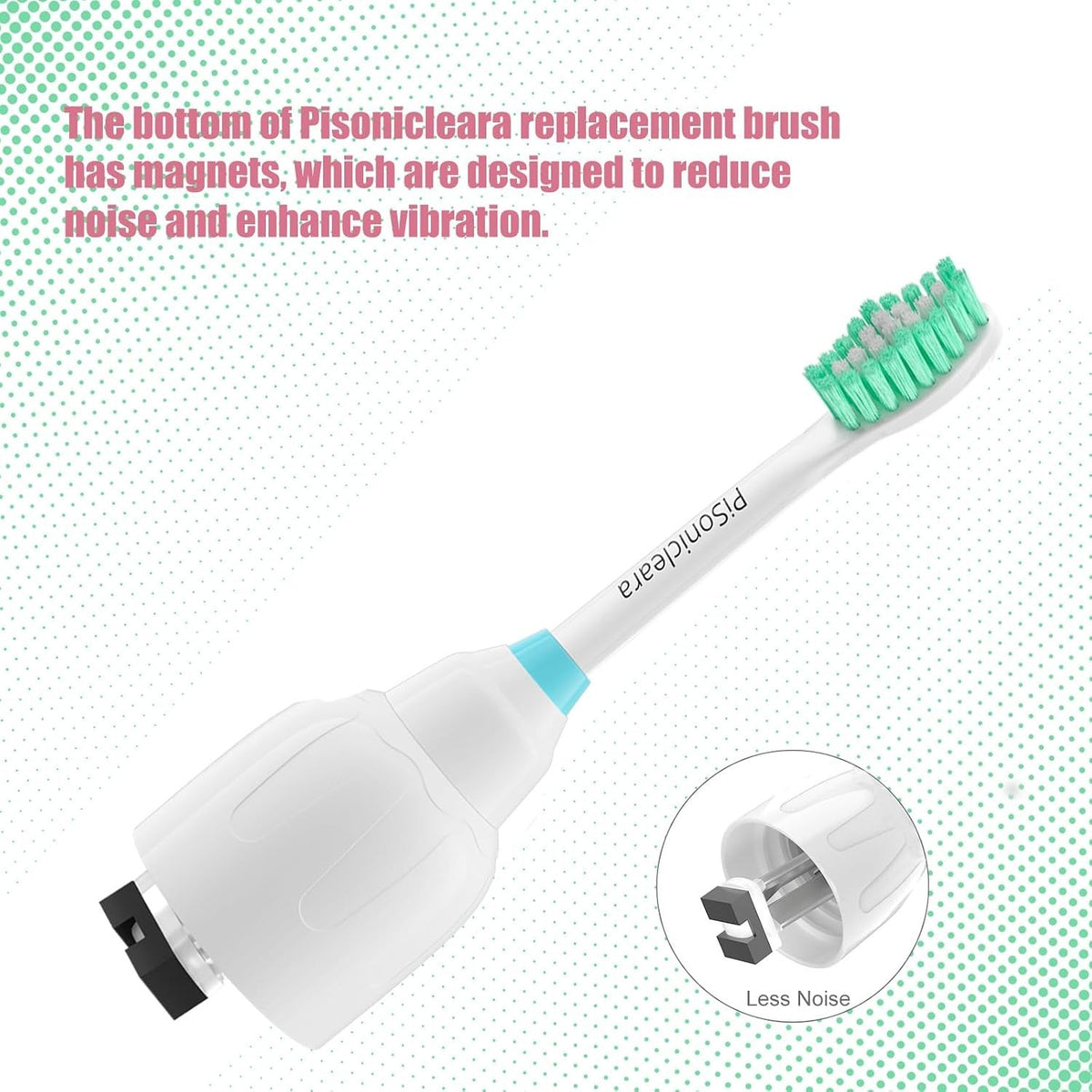 Replacement Toothbrush Heads 6 Pack Compatible with Sonicare E-Series | Deep Cleaning