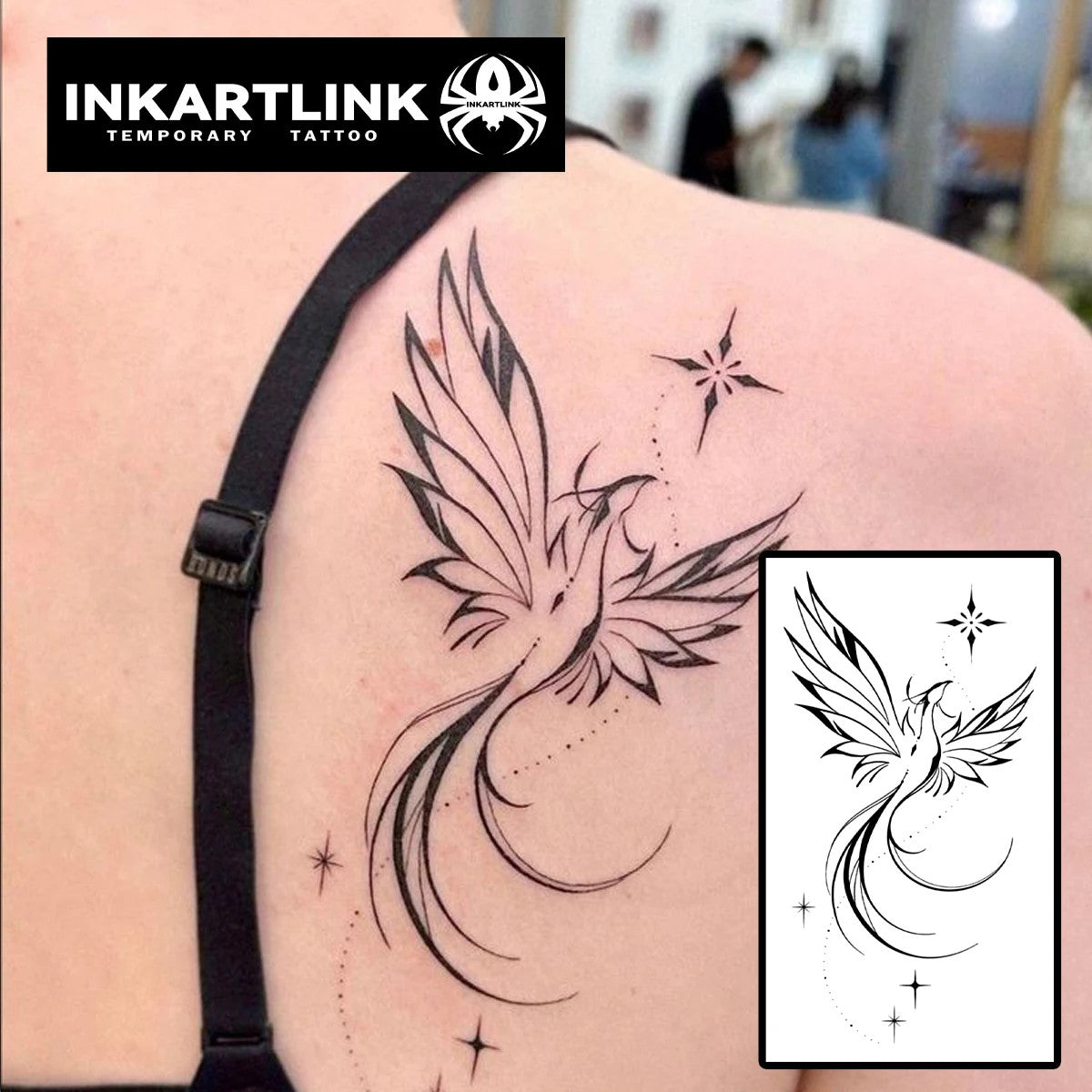 Temporary Tattoo Set - Waterproof, Lasts Up to 15 Days