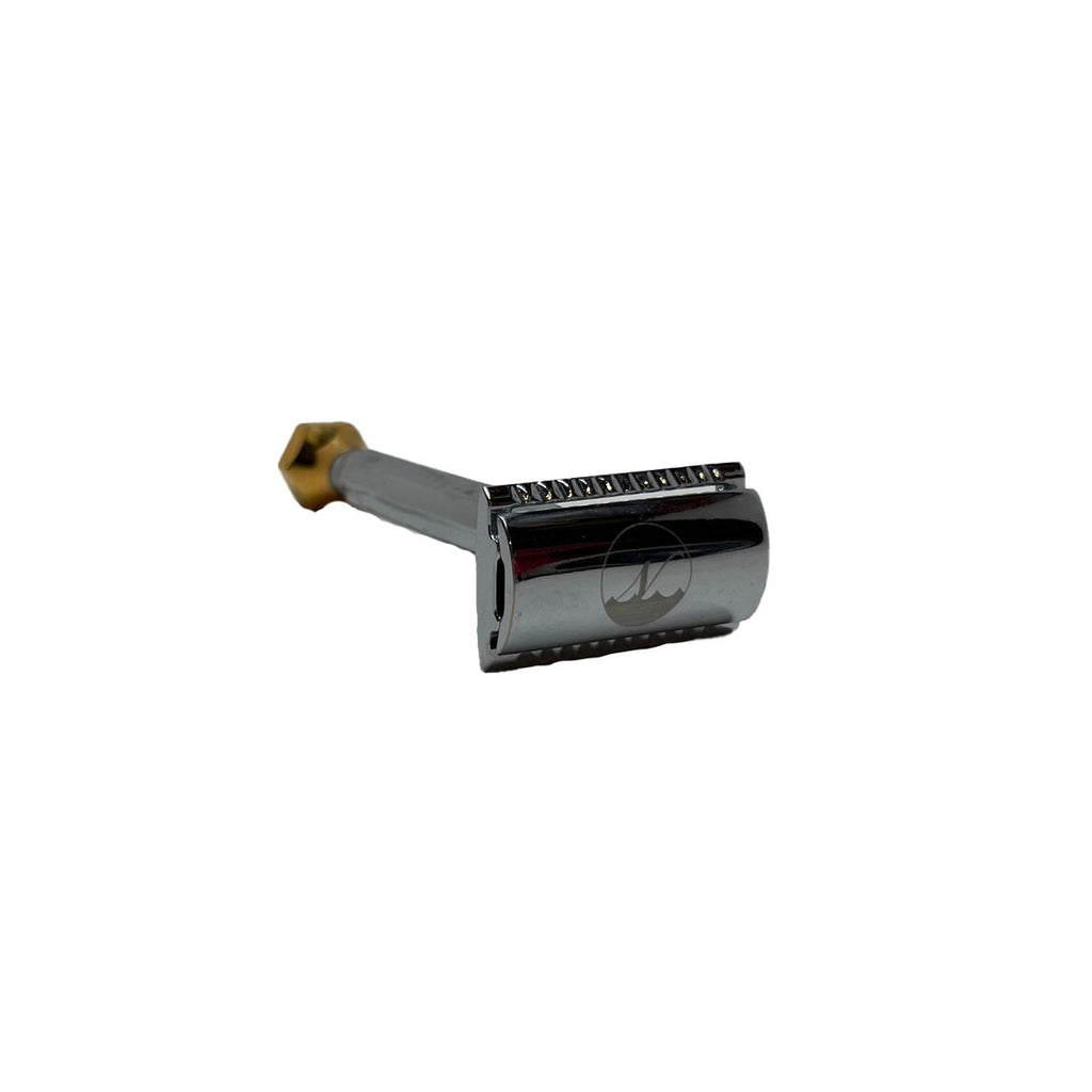 Norvik Diamond Double Edge Safety Razor - Luxurious Gold Handle