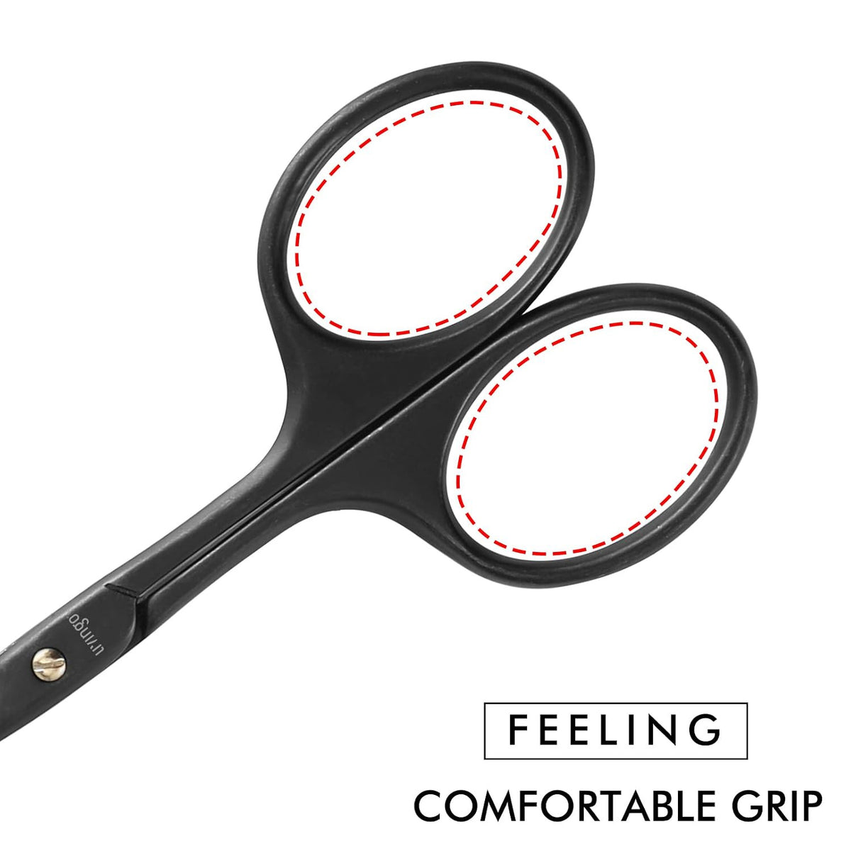 Nose Hair Scissors 3.75 Inch Safety Curved Rounded Tip for Facial Grooming