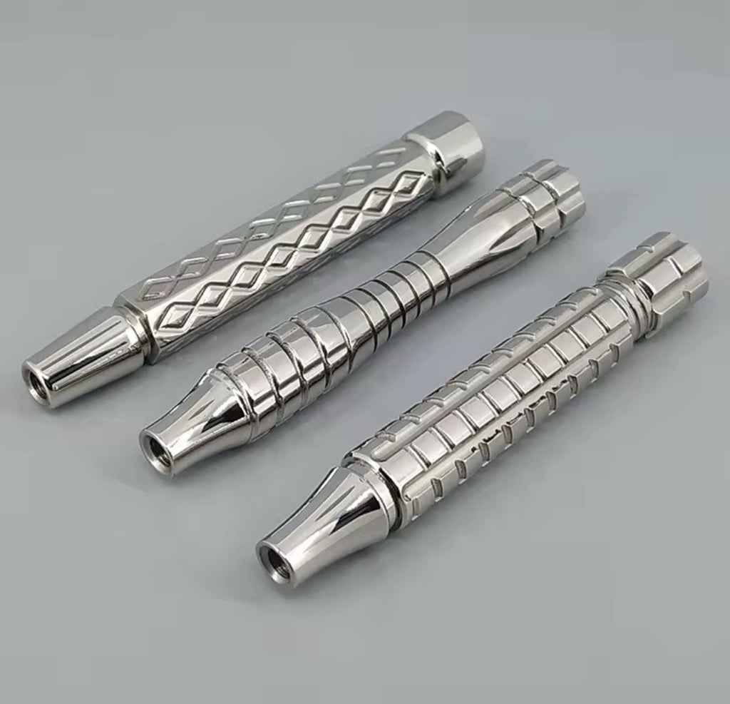Stainless Steel Safety Razor Handle CNC Spiral Options for Double Edge Razors