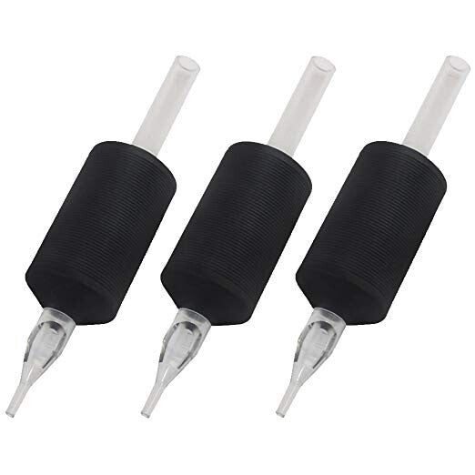 Tattoo Disposable Tubes 1 Inch Round/Flat/Diamond - 20 Pcs Pack