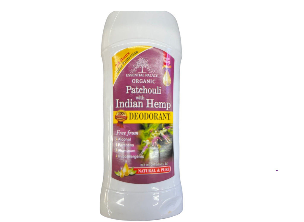 Organic Patchouli Deodorant - Alcohol-Free, Aluminum-Free, 2.65 oz