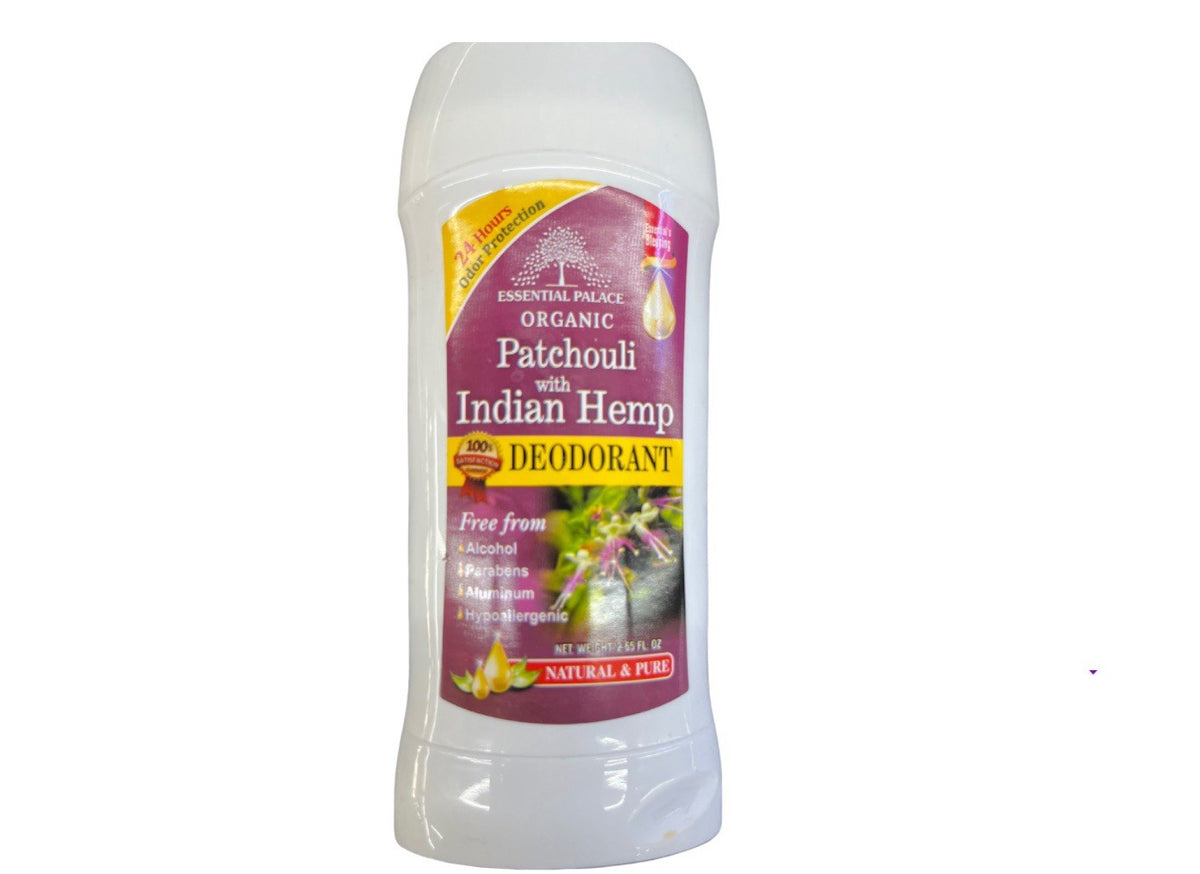 Organic Patchouli Deodorant - Alcohol-Free, Aluminum-Free, 2.65 oz