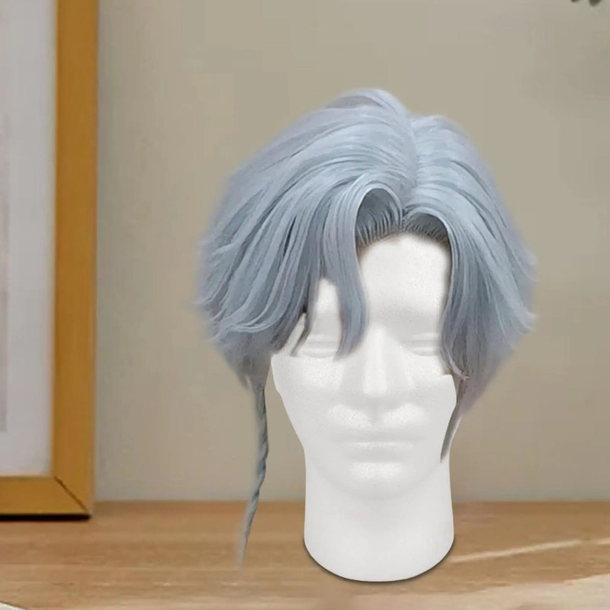 Lightweight Foam Mannequin Head Wig Stand for Styling and Display - Male & Female