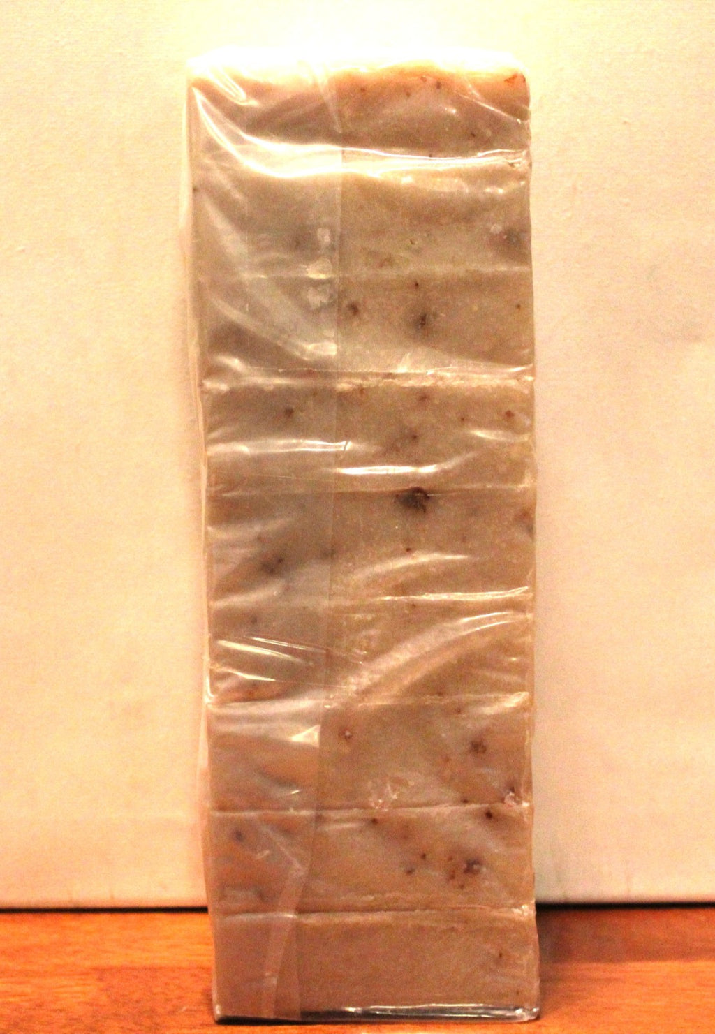 Oatmeal Honey Handmade Soap Loaf - Exfoliating Cold Process Bar, 9 Precut Pieces