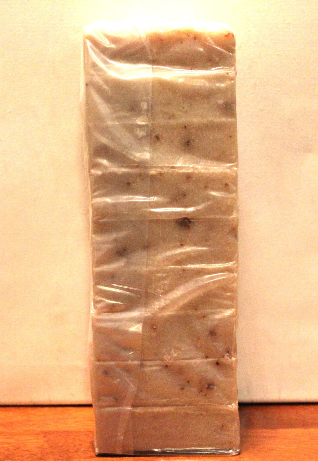 Oatmeal Honey Handmade Soap Loaf - Exfoliating Cold Process Bar, 9 Precut Pieces