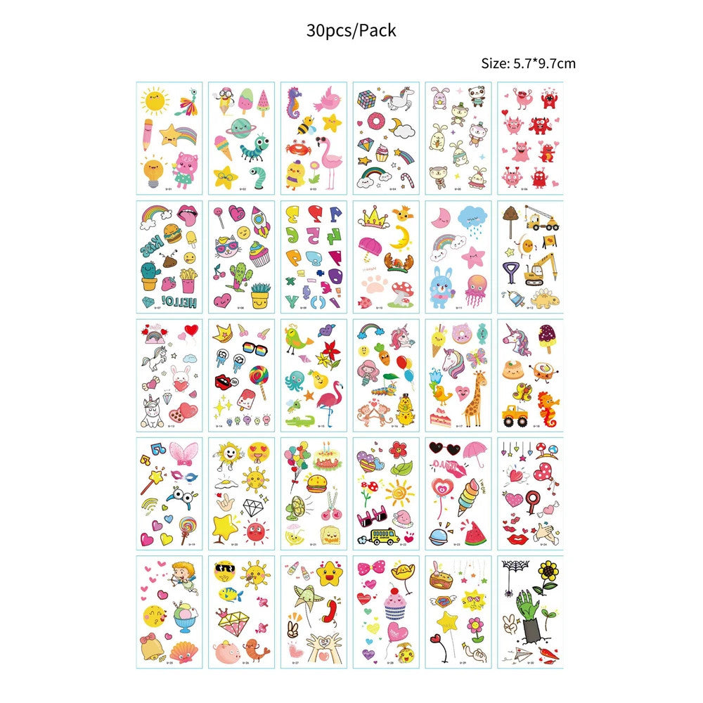 Waterproof Temporary Tattoos Set – Butterfly, Rose & Feather Stickers (Disposable)