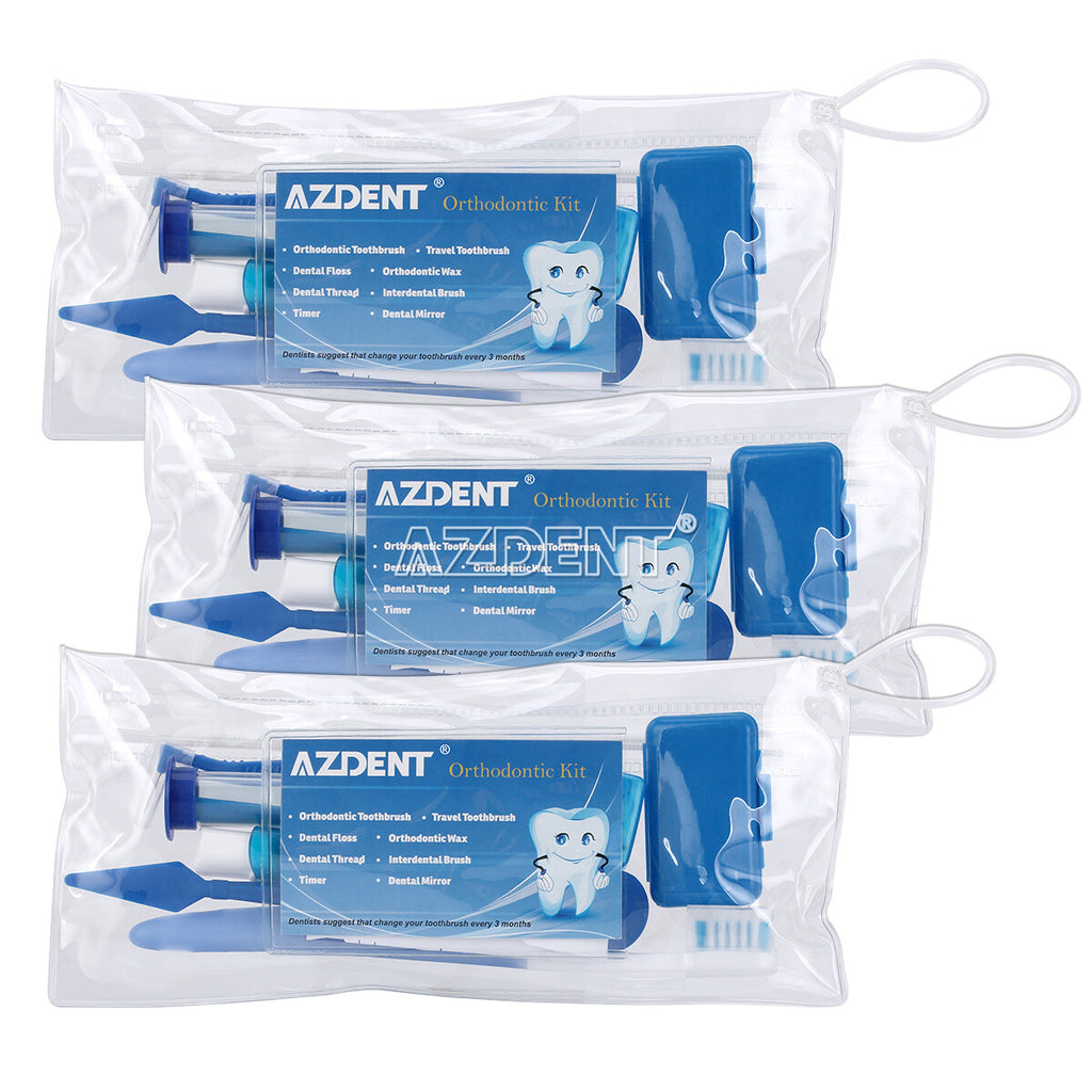 Orthodontic Toothbrush Set with Floss Interdental Brushes and Travel Kit - Oral Care