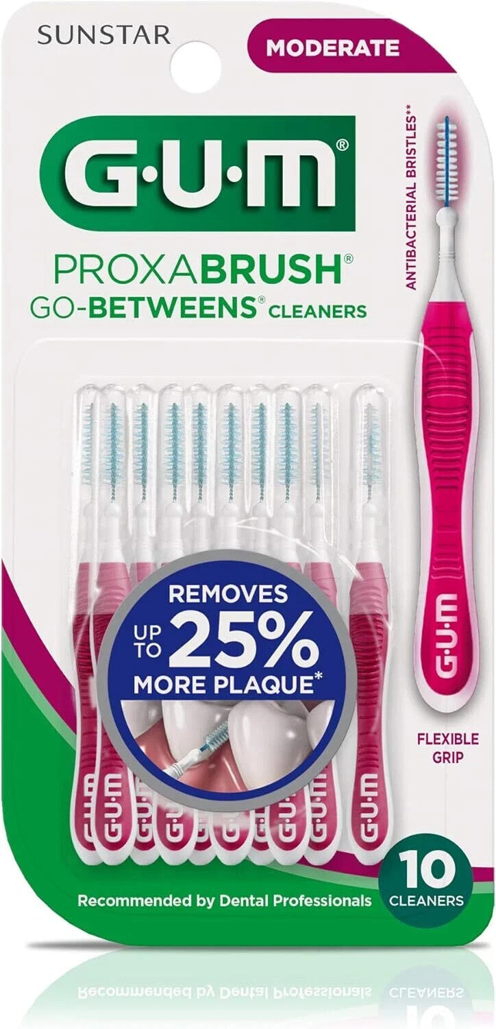 Proxabrush Go-Betweens Interdental Brushes - Soft Bristles, Moderate Spacing