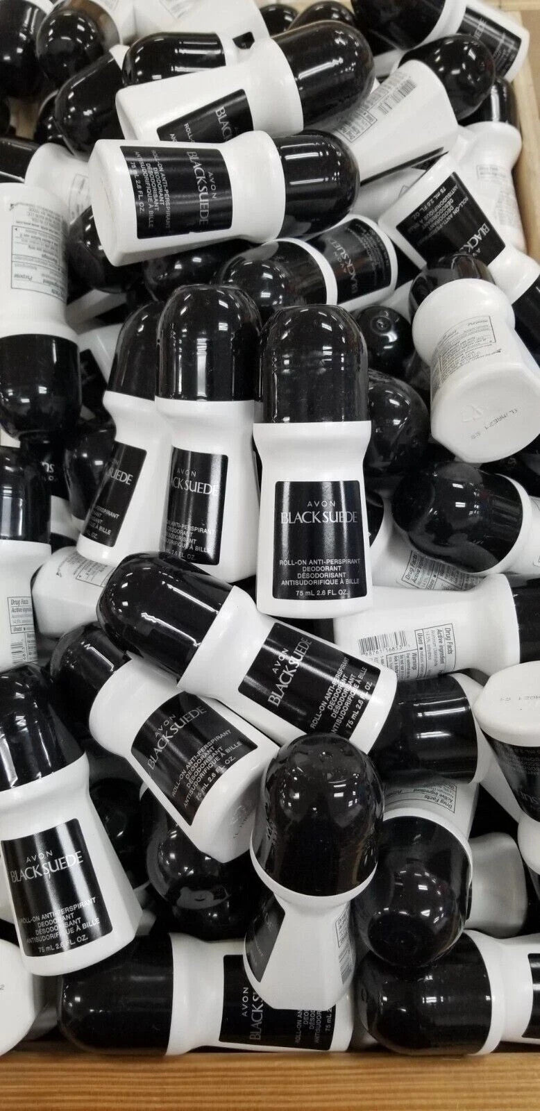 Black Suede Roll-On Anti-Perspirant Deodorant 75ml - Unisex Fresh Scent