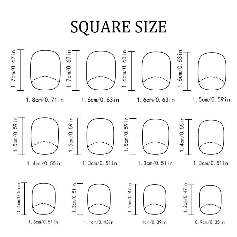 48Pcs Short Square Glossy Caramel Orange Fake Nail Set - Press On Nails