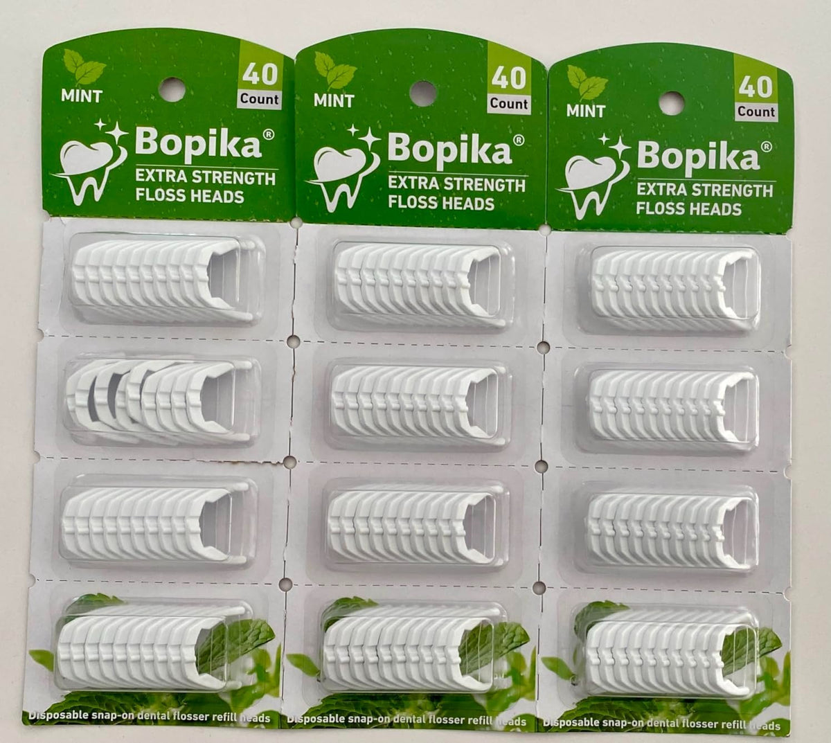 Dental Floss Refills for Power Flossers - 120 Mint Floss Heads