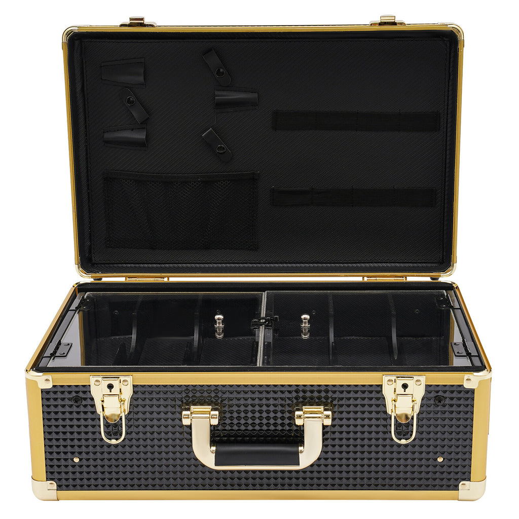 Professional Barber Tool Organizer Case with Locks & Keys