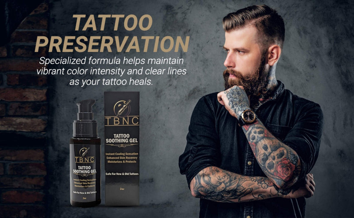 TBNC Tattoo Soothing Gel – Aftercare for Fresh Tattoos, Fragrance-Free