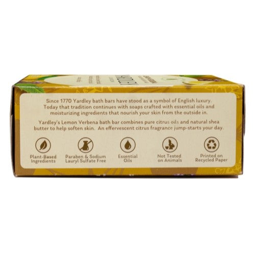 2 Pack Lemon Verbena Shea Butter Bar Soap - Moisturizing 4oz Each