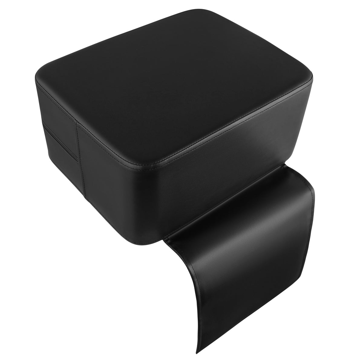 Children's Booster Seat Cushion for Barber Chairs - Black PU & Sponge