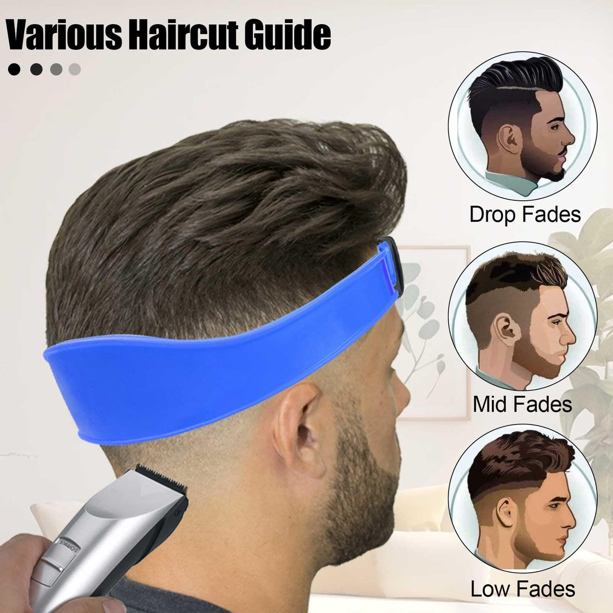 Professional Hair Trimming Guide Neckline Shaving Template for DIY Haircut
