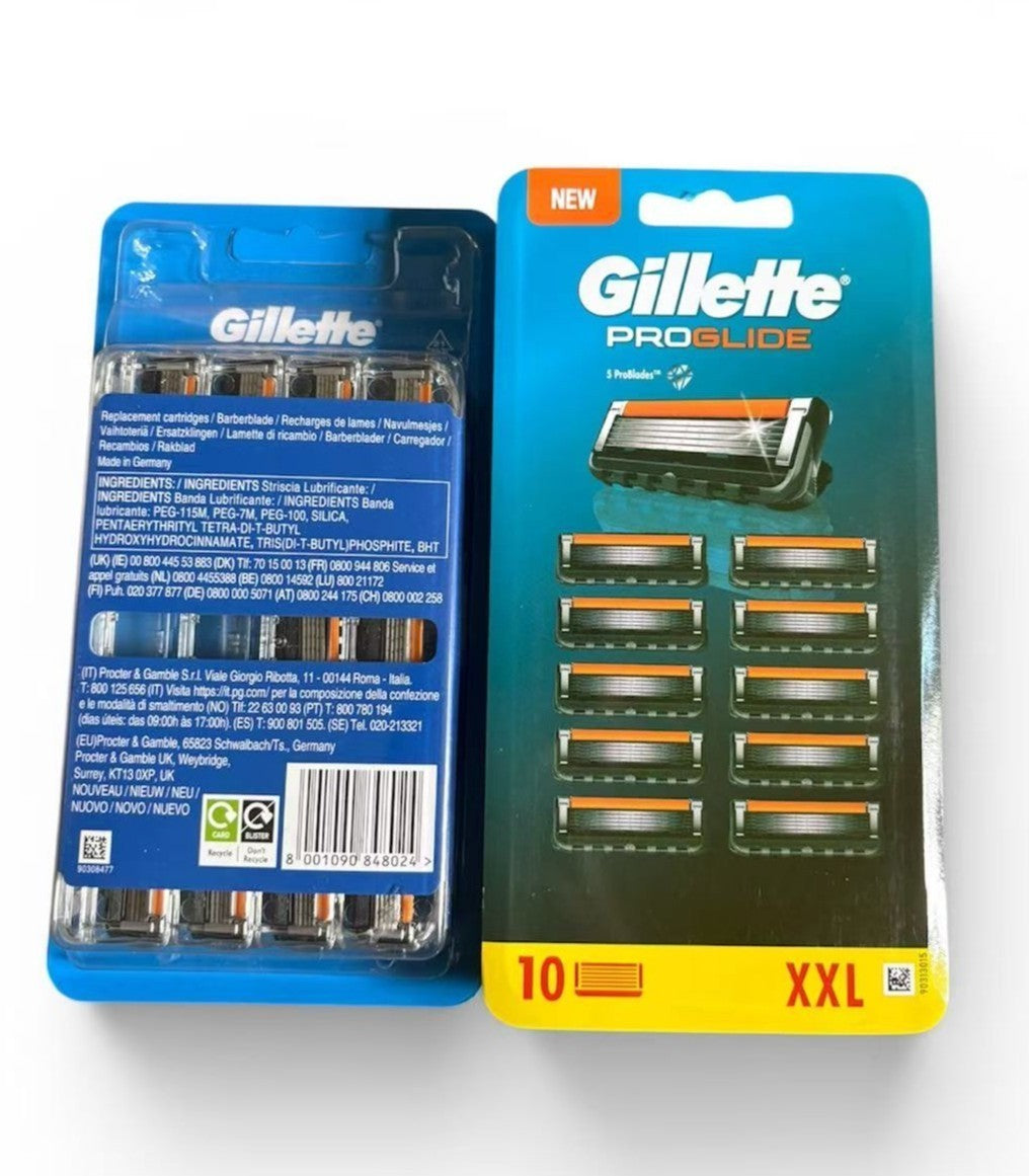 10 Pack Gillette Fusion 5 ProGlide Men Razor Blades Cartridges - Factory Sealed