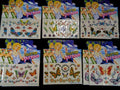 Temporary Glitter Butterfly Tattoo Stickers Set - 12 Sheets, 6 Designs