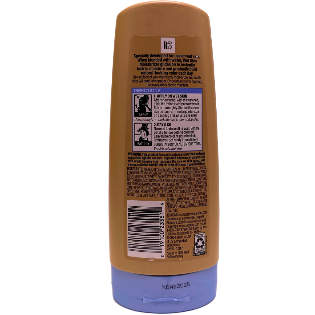 Jergens Natural Glow Wet Skin Self-Tanning Moisturizer 2-Pack - Medium to Deep