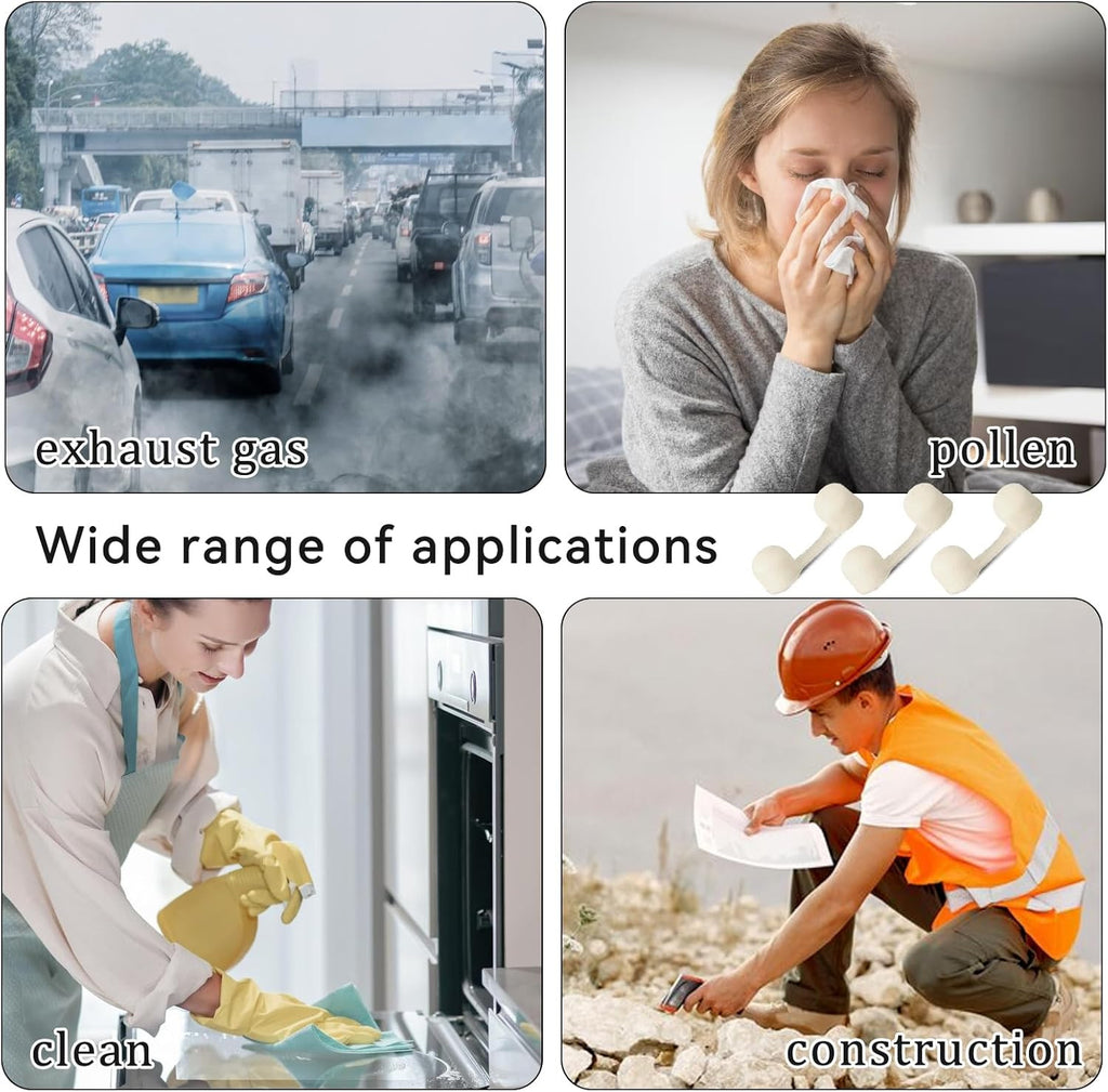 Disposable Nose Filters Pack of 100 – Breathable Sponge Nasal Protectors for Tanning and Dust