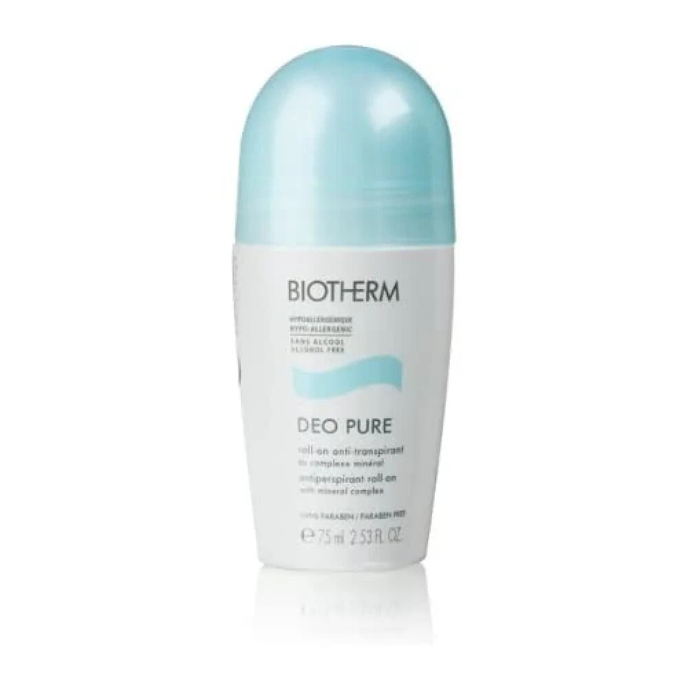 2 Pack Biotherm Deodorant Roll-On 48H Antiperspirant 75ml - Sensitive Skin