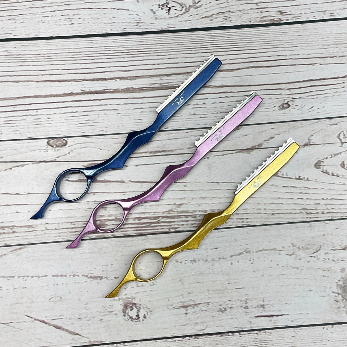4 Pack Hair Thinning Razors for Texturizing & Styling - Random Colors