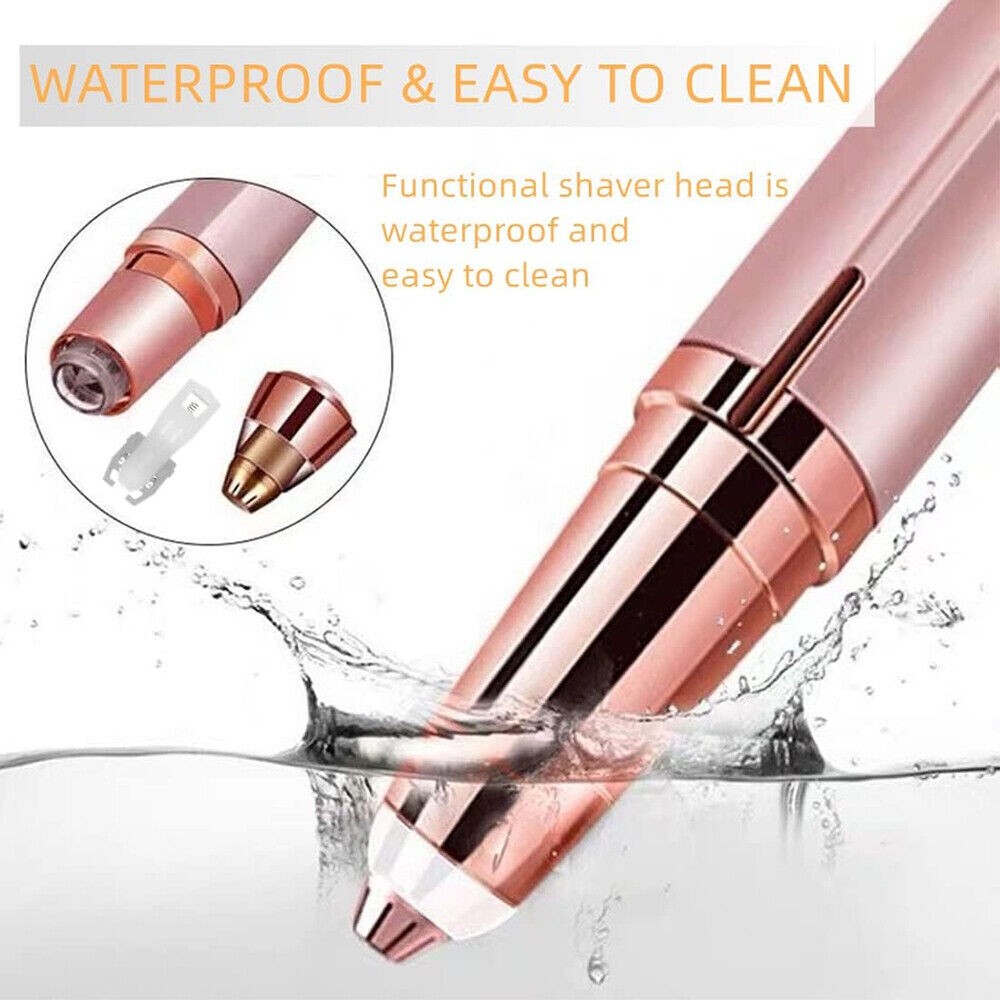 Electric Eyebrow Trimmer & Facial Hair Remover for Women - Hypoallergenic & Rechargeable