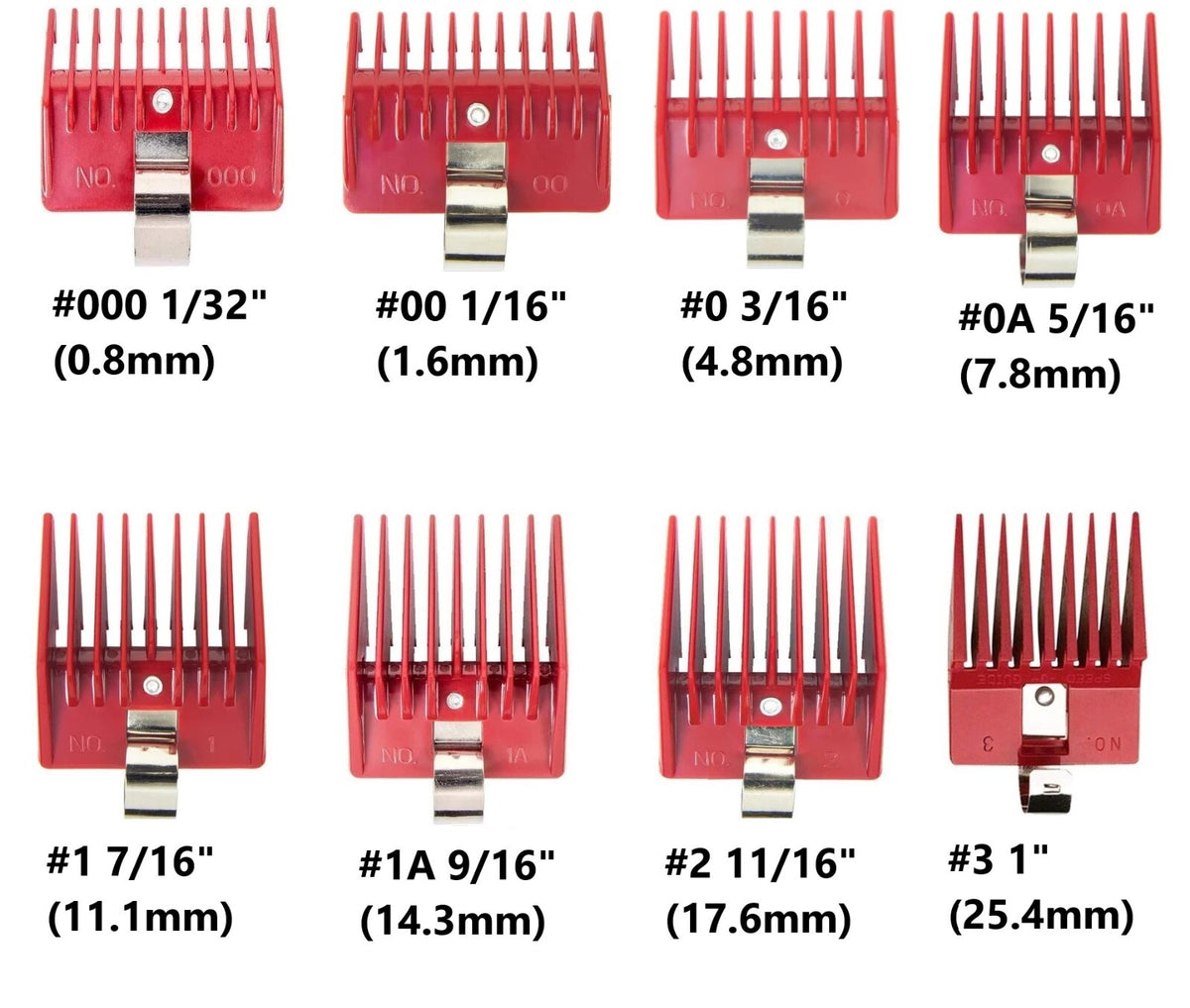 Universal Clipper Comb for Hair Clippers - Multiple Sizes Included
