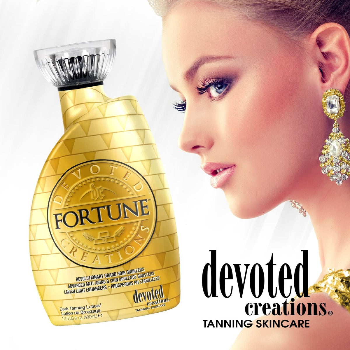 Devoted Creations Fortune Bronzer with Anti-Aging Tanning Lotion 13.5oz