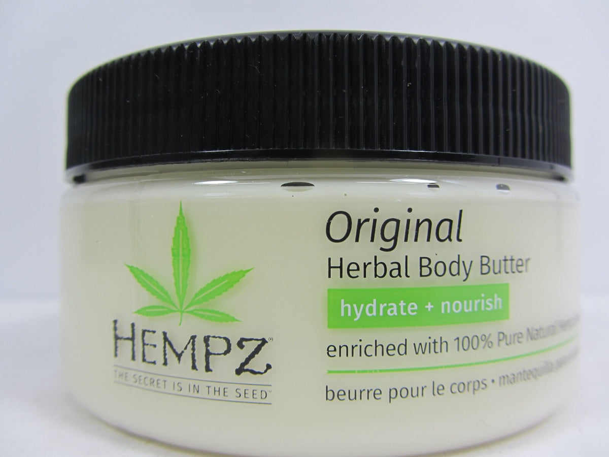 Herbal Body Butter 8 oz Moisturizer for All Skin Types - Hempz Original