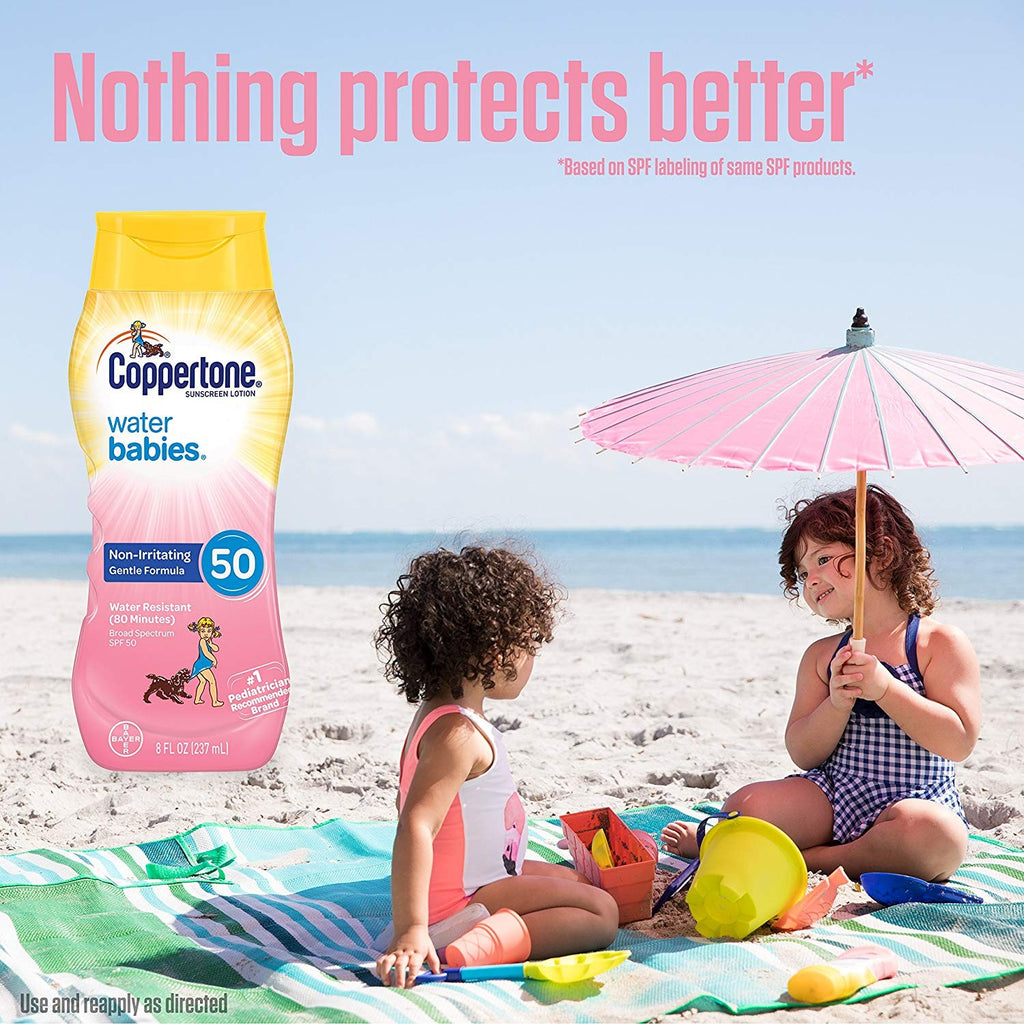 Water Resistant SPF 50 Baby Sunscreen Lotion - 8oz Pack of 3