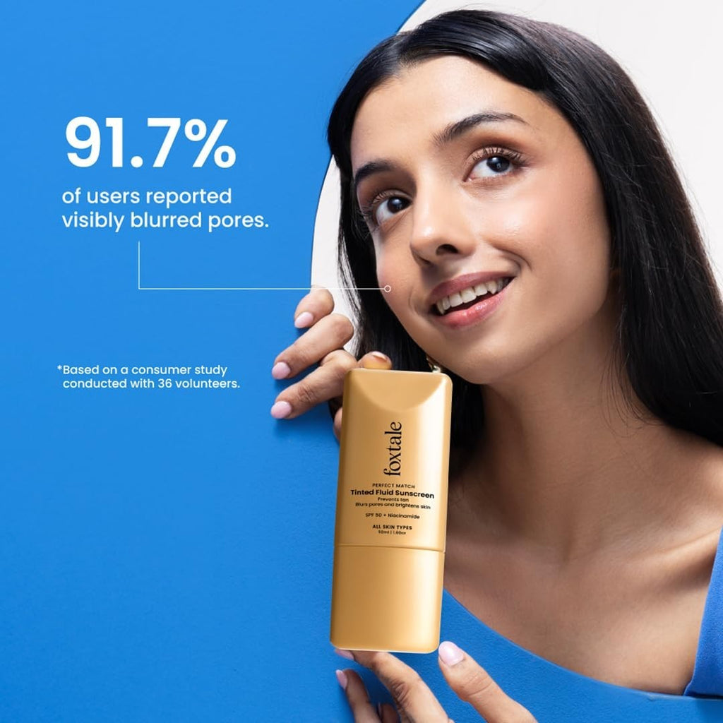 SPF 50 Tinted Sunscreen Caramel with Niacinamide & Vitamin E - 50ml