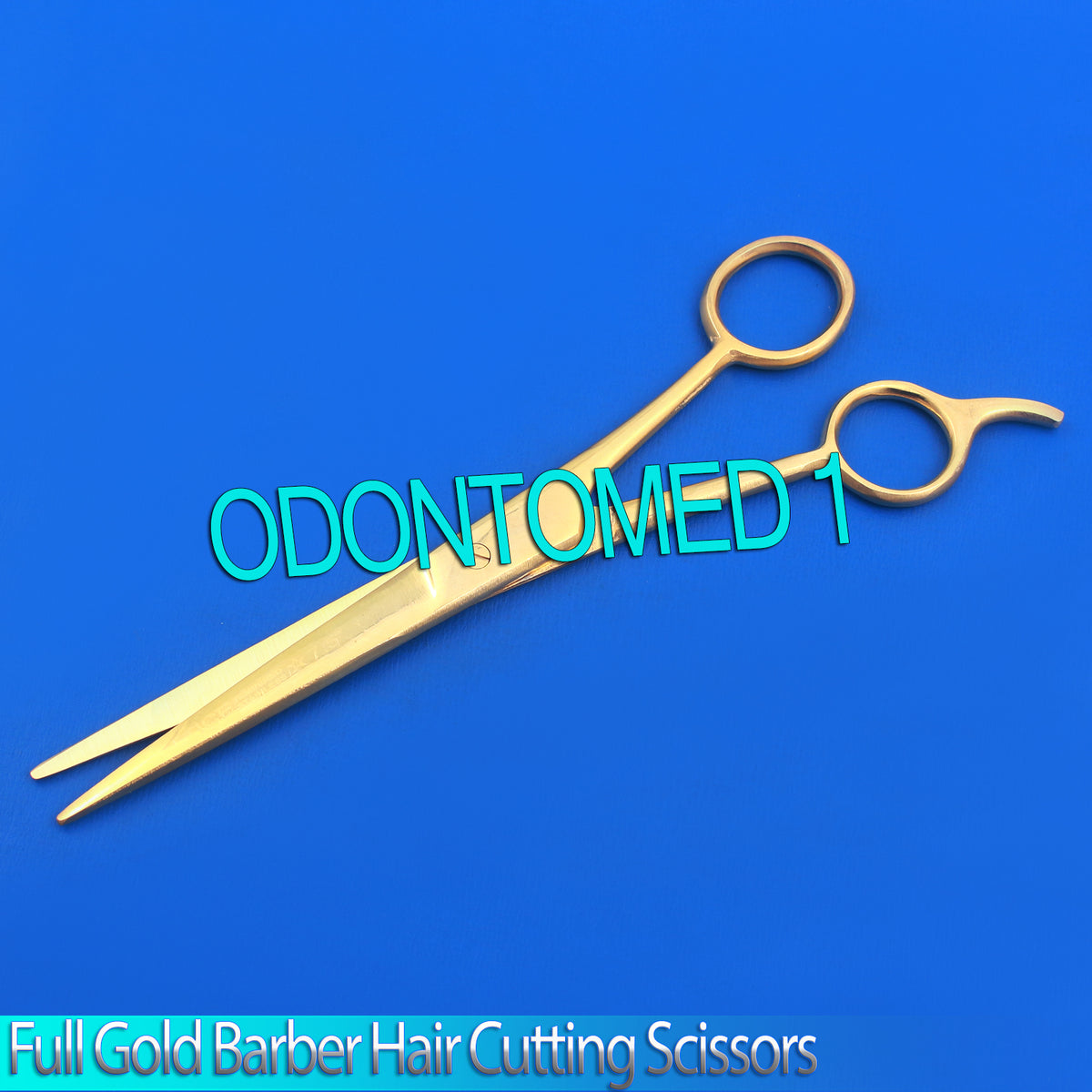 Professional Gold Color Barber Scissors 6.5-inch Stainless Steel