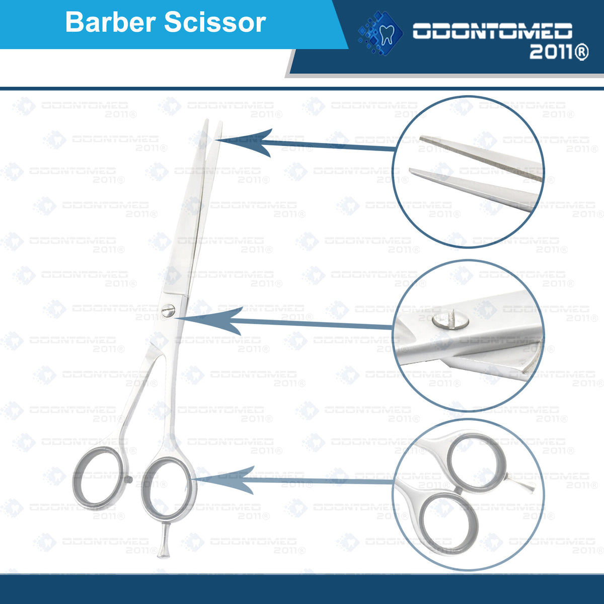 7.5 Inch Stainless Steel Hair Cutting Scissors for Barbers
