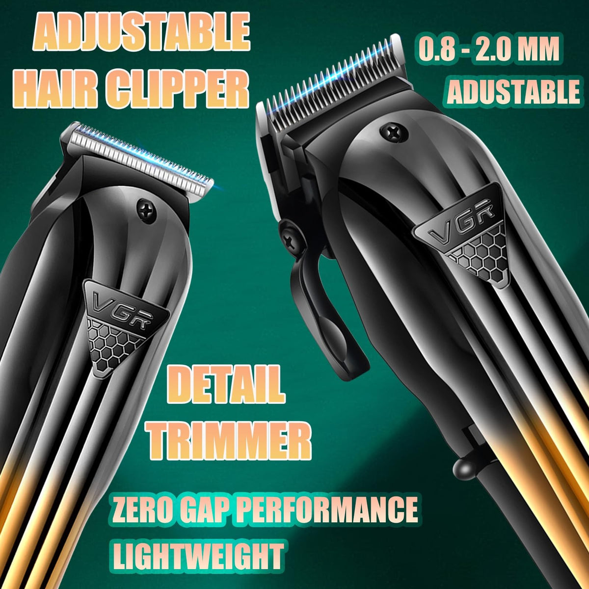 Professional Hair Clippers for Men - Electric Trimmer & Shaver V-644