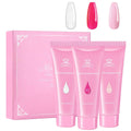 Pink Nail Extension Gel Kit - Long-Lasting Poly Nail Art Set for Beginners