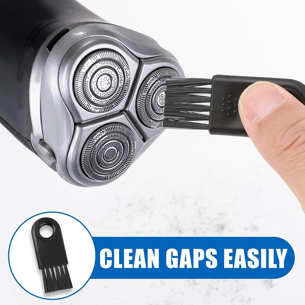 8 Pack Shaver & Hair Clipper Cleaning Brush Set - Nylon Toothbrushes