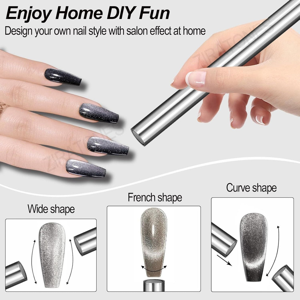 Cylindrical Cat Eye Magnet for Nail Art Gel Polish - DND 9D