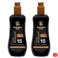 SPF 15 Spray Gel Sunscreen with Bronzer - Coconut Scent, 2-Pack