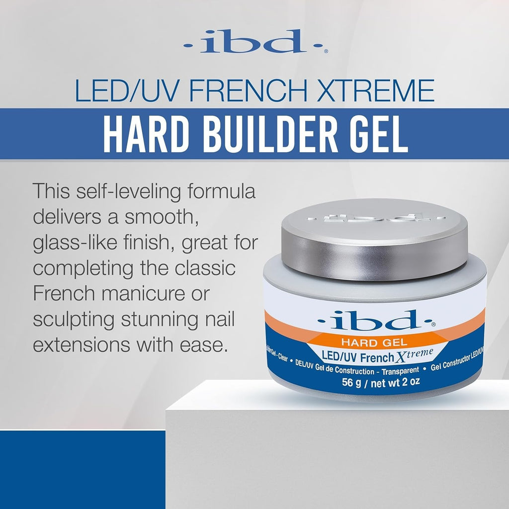 UV/LED Clear Builder Gel for Nails - 2 oz French Style Nail Extension