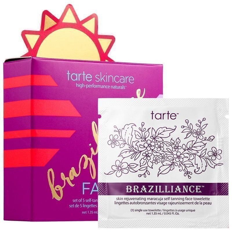 Self Tanning Face Wipes for Skin Rejuvenation - Maracuja Extract