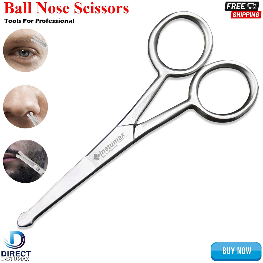 Grooming Ear & Nose Hair Trimmer Scissors with Rounded Tips