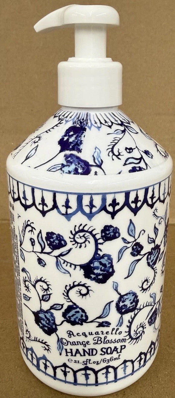 Orange Blossom Hand Soap 21.5 fl oz - Deruta Style Rooster Dispenser
