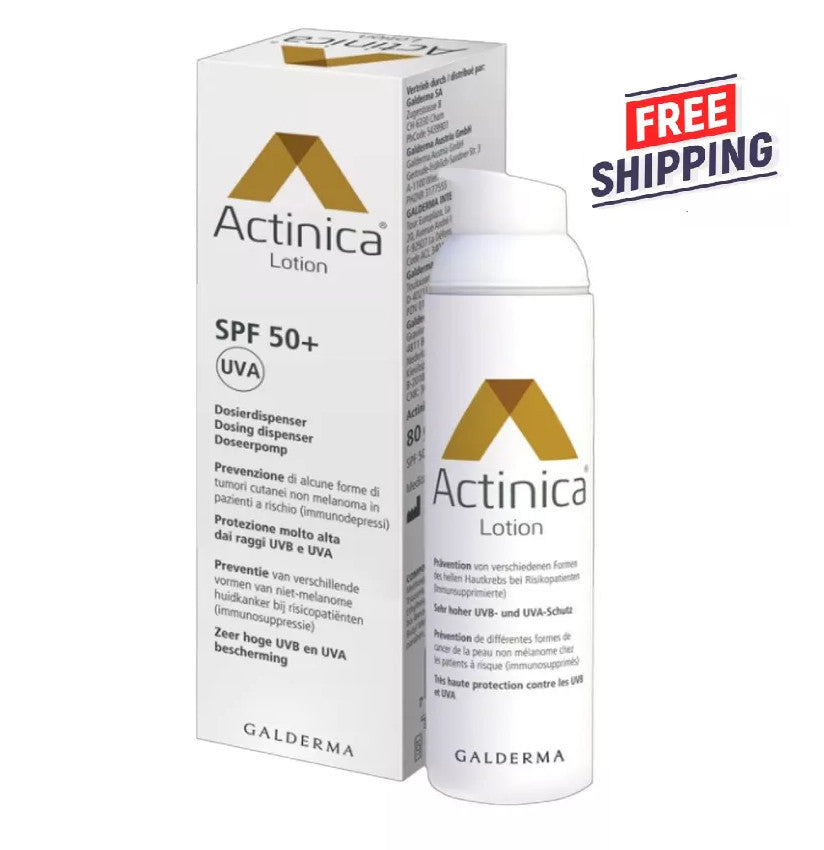SPF 50+ Sunscreen Lotion for Sensitive Skin 80g Waterproof & Fragrance-Free