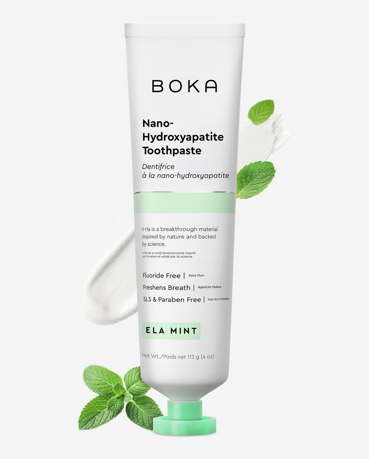 Nano Hydroxyapatite Toothpaste with Mint - Enamel Care, Fluoride-Free, 4oz
