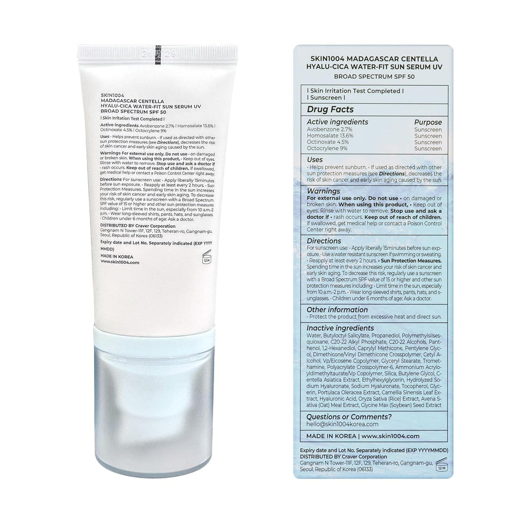 SPF 50 Water-Fit Sun Serum UV Sunscreen for Face & Body - 1.69 Fl Oz