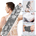 Exfoliating Back Scrubber Towel - Stretchable Body Wash Cloth for Shower & Bath
