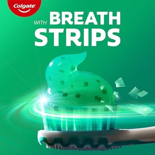 Fluoride Toothpaste with Mini Breath Strips - Clean Mint, 4 Pack, 6.3 oz